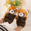 Cute Simulated Raccoon Hand Puppet Plush Toy Doll Raccoon Doll Children Parent-child Interactive Ventriloquism Doll