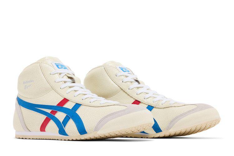 Мужские кроссовки Onitsuka Tiger Mexico Mid Runner Белый Синий Белый/Синий
