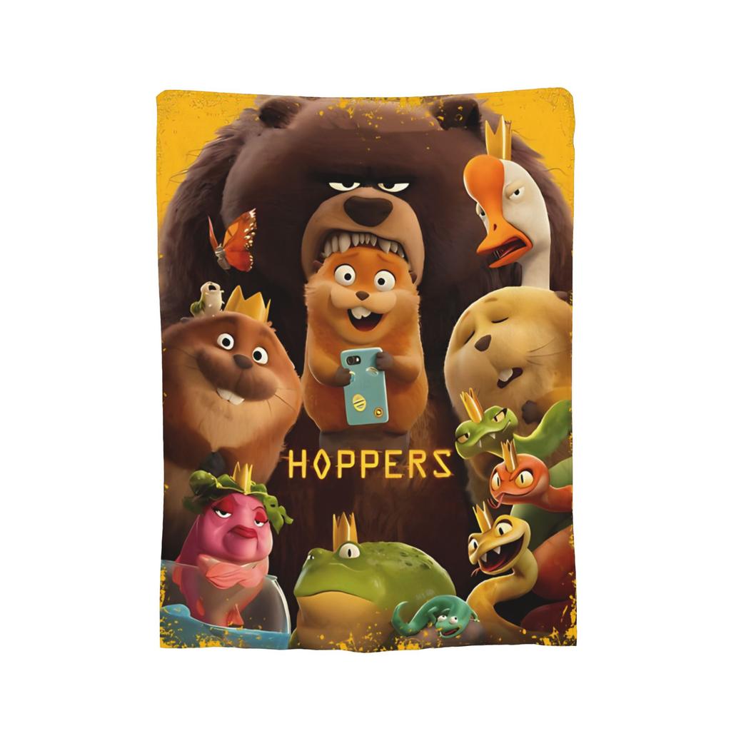 Cartoon Movie Hoppers blanket Cover Flannel Soft Throw blanket for Car Sofa Couch Bedroom Quilt
