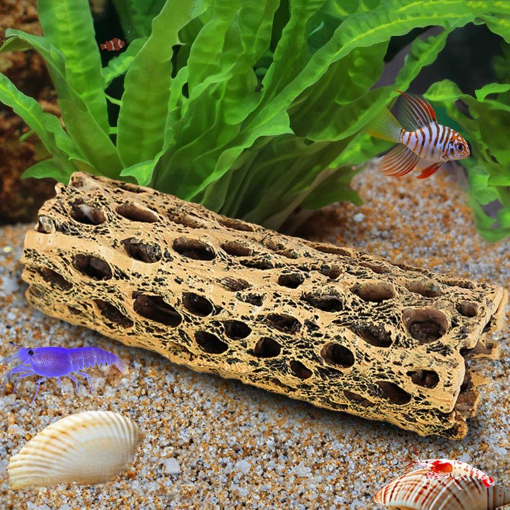 Simulation Shrimp Hiding Cave Trunk Shape Shrimp Shelter Fish Shrimp Dodging House Aquarium