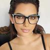 Women's Glasses Anti-Blue Light Simple Fashion Personality Retro TR90 Plain Glasses Commuter Student Travel Glasses