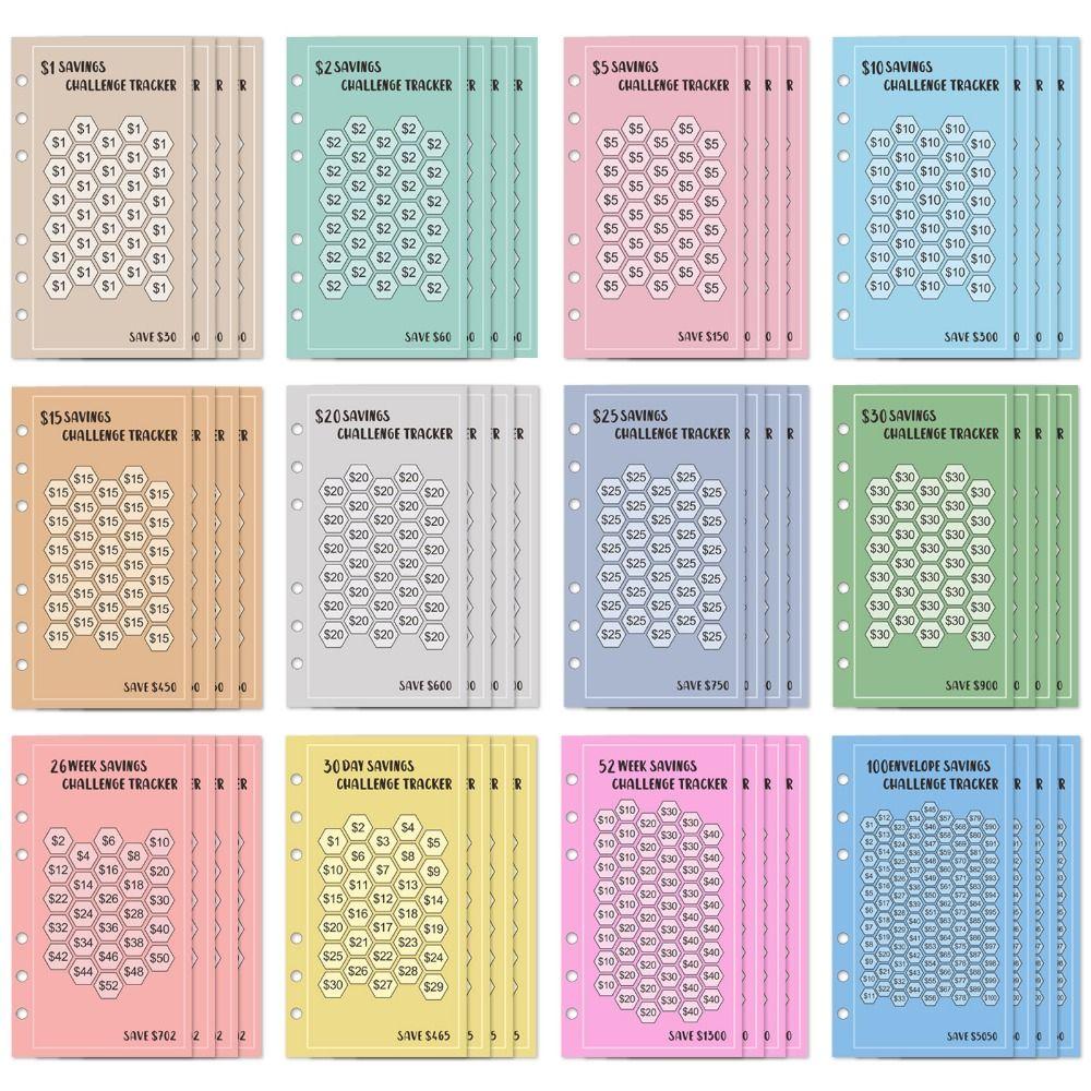 48 листов 6 отверстий Вставки для скоросшивателя Наполнитель Вкладыши Блокнот Конкурс по экономии бумаги