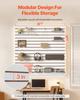 4 x 4 ft Slat Wall Paneling MDF White Garage Slatwall with Modular Design