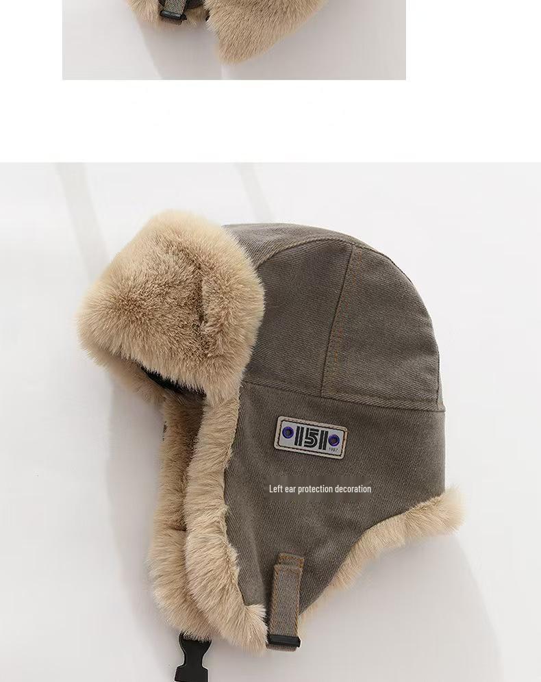 Унисекс Зимняя Утепленная Ветрозащитная Шапка-Ушанка с Плюшем