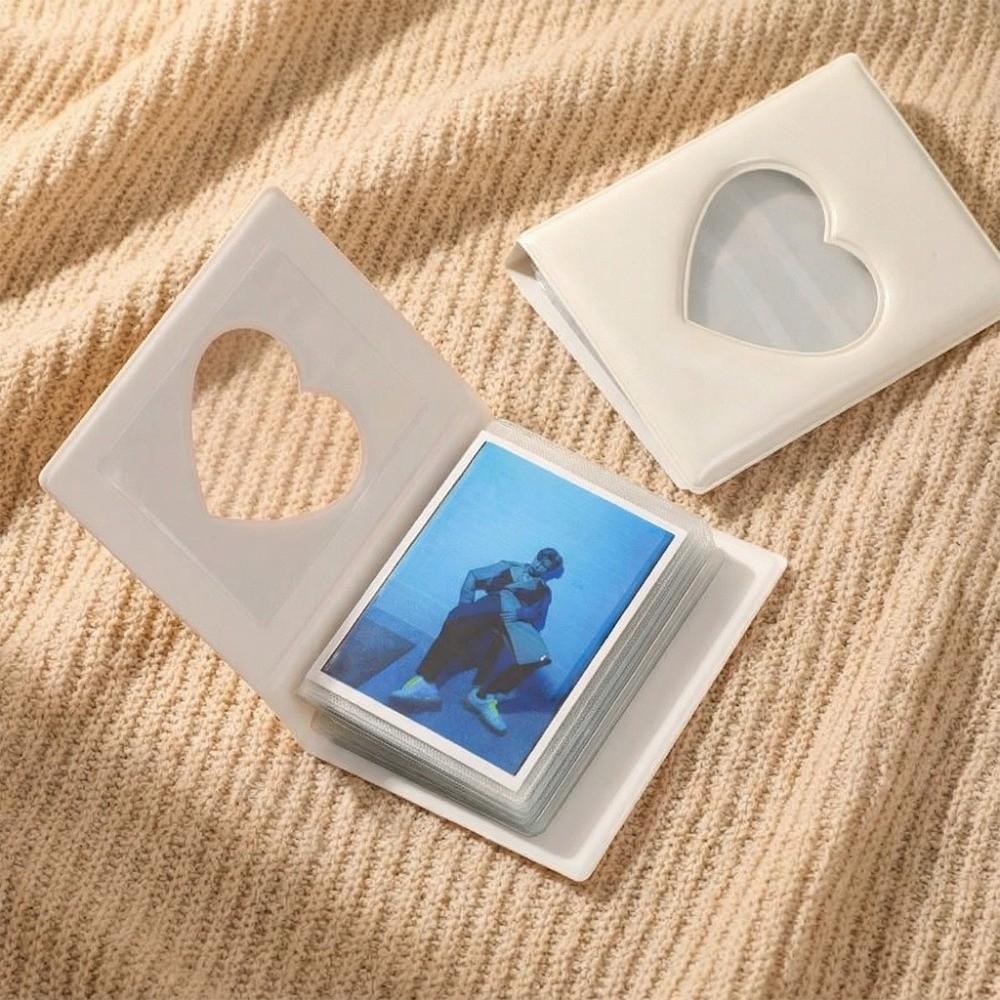 3 Inch 40 Pockets Love Heart Card Holder Portable Photocard Album Photo Album Kpop Photocard