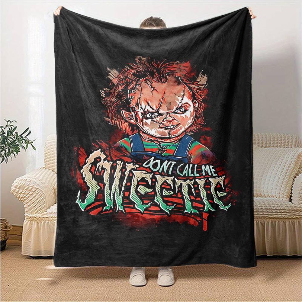 1 шт. Плед Chucky Sweetie Мягкий Фланелевый, Уютный Все Сезоны Полиэстер Идеально для Дома, Офиса