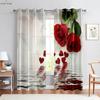 Классическая картина маслом 3D печать занавеска кабинет студия гостиная спальня декоративная занавеска полиэфирное волокно 2 шт