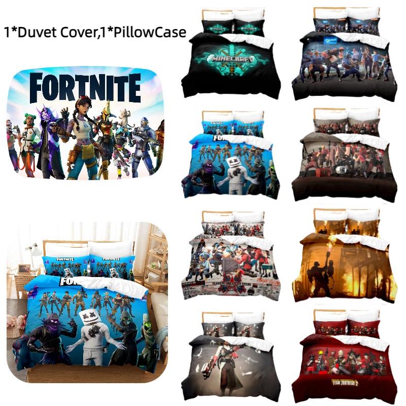 Trendy 3d Print Home Textile Set Fortnite Inspired American Style
