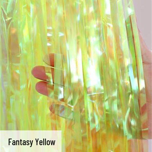 Лазерный фон с бахромой и мишура для украшения вечеринки или мероприятия