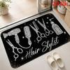 Hair Stylist Tools Sparkle Professional Theme Doormat for Salon Glamorous Design Rug Floor Mat Beauty Business