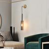 Nordic  creative living room Crystal wall lamp fashion modern minimalist model bedside copper wall lamp bedroom Corridor