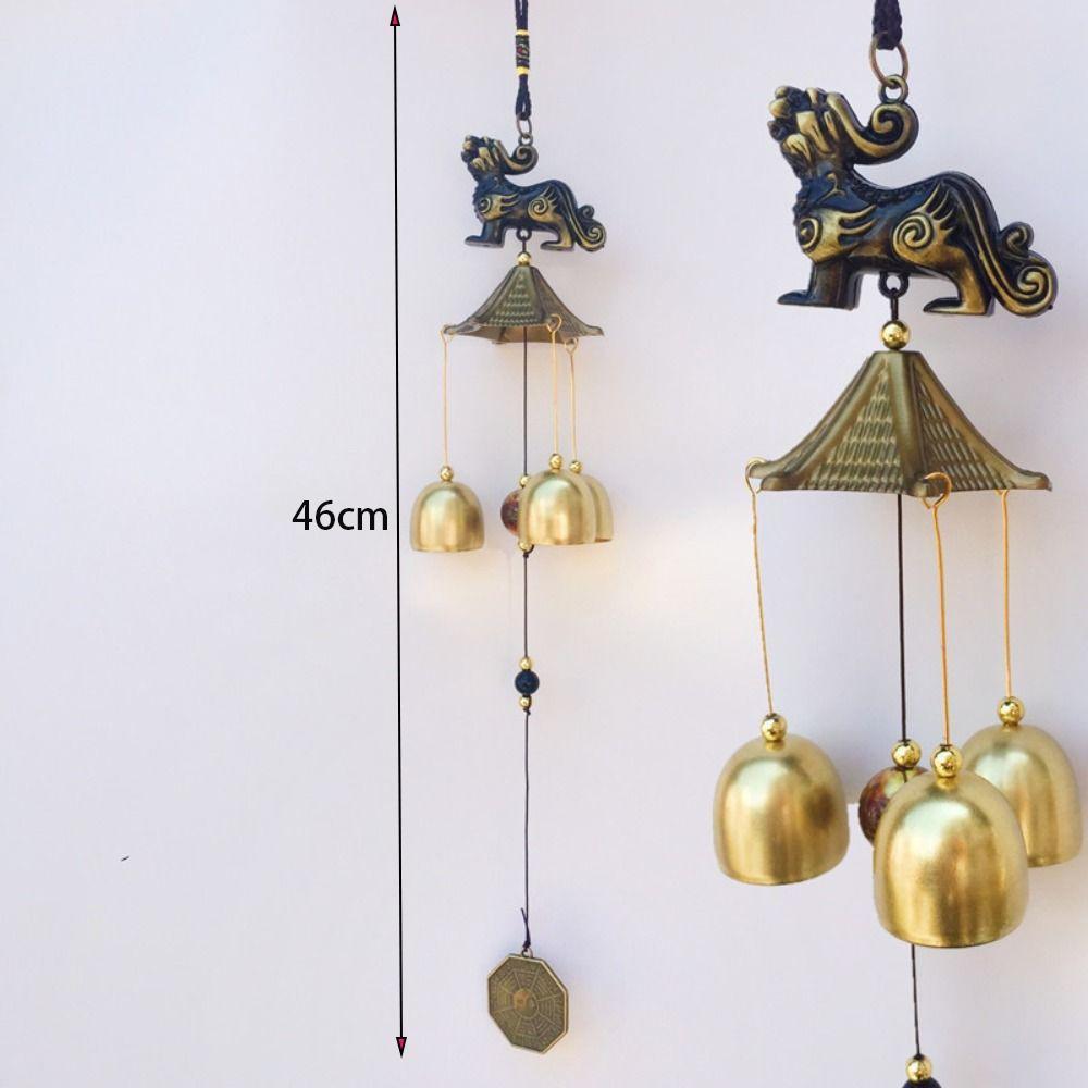 Copper Bells Hanging Ornament DIY Pendant Wind Chimes Outdoor Lucky Pendants