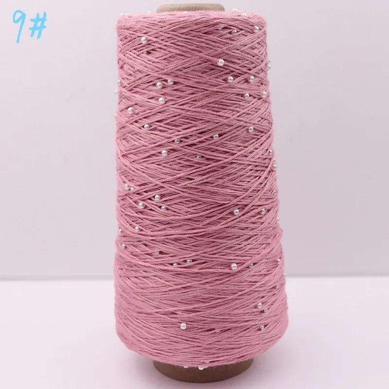 6 нитей мерсеризованного хлопка + жемчужная нить ручного плетения из чистого хлопка тонкая шерстяная нить для вязания крючком бисер своими руками ручного плетения