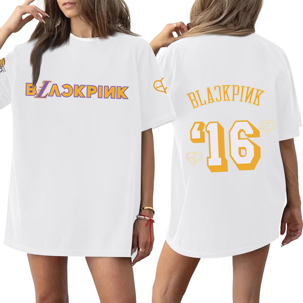 Женская футболка с круглым вырезом и короткими рукавами с принтом