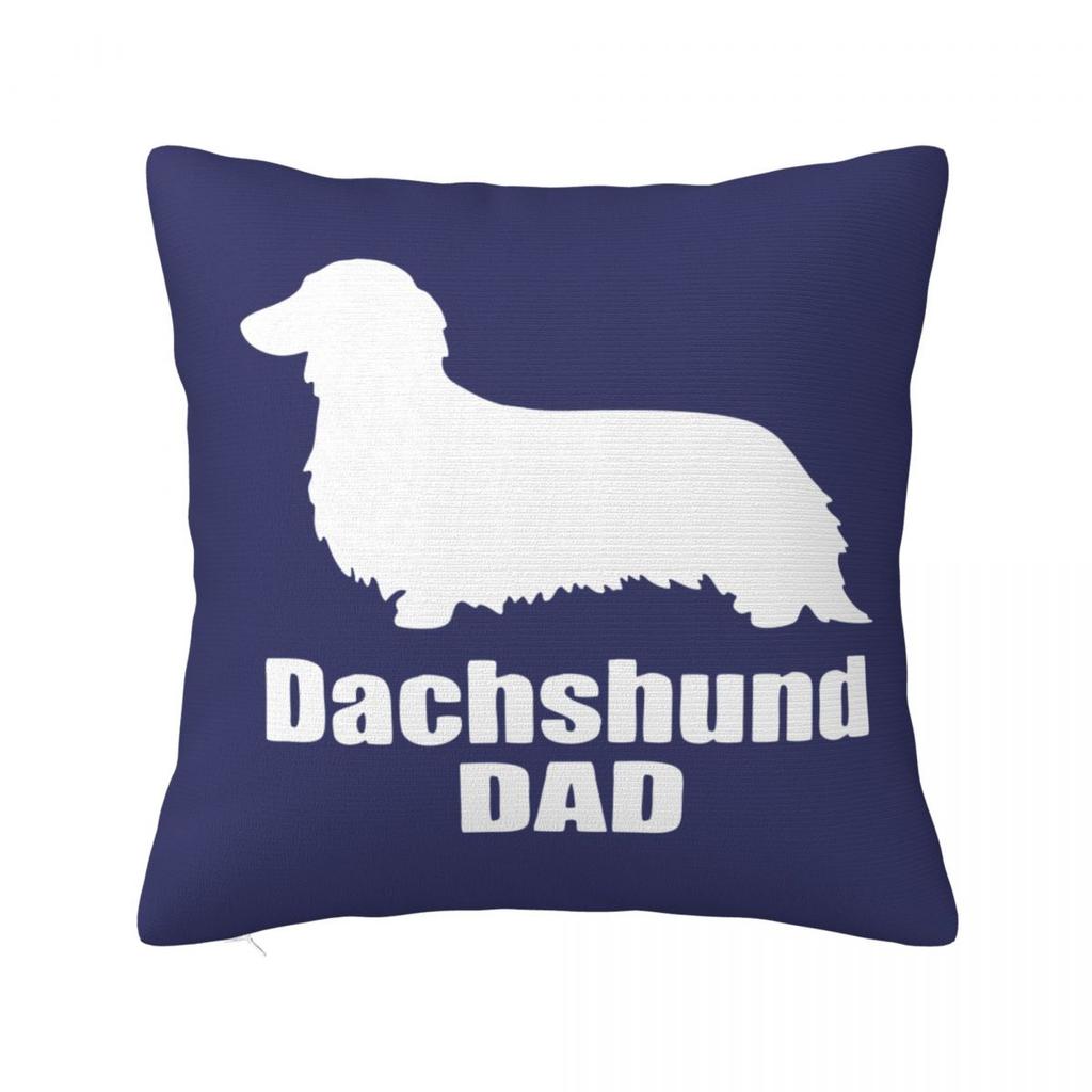 Cute White German Badger Dog Dachshund Pillowcase Cushion Cover Decoration Gift for Animal Dogs Lover Pillow Case Cover Sofa