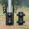 Tent Canopy Holder Adjustable Camping Awning Rod Holder Stainless Steel Windproof Canopy Pole Fixed Tube Stand Tent Accessories