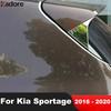 Rear Window Spoiler Cover Trim For KIA Sportage 2016 2017 2018   Chrome Car Side Wing Triangle Frame Trims Accessories