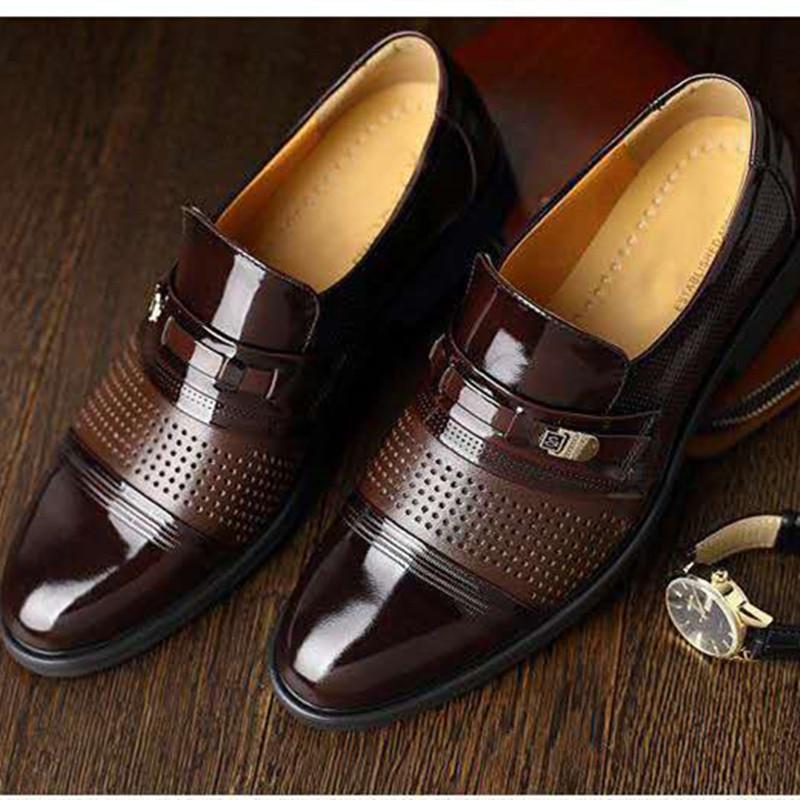 Модные мужские туфли на каблуках, модные, мужские, кроссовки для вечеринок, черные кожаные мокасины, итальянская обувь Sapato Social Masculino