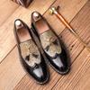 Fashion Patent Casual Leather Designer Gold Stylist Mens Dress Sequins Party Wedding Luxury Italian Oxford Shoes for Men Loafers
