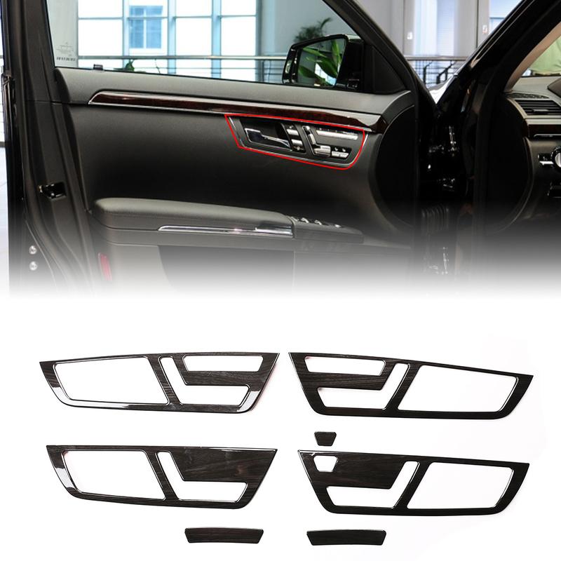 For For Mercedes Benz S Class W221 2008-2012 ABS carbon fiber style car interior door handle frame decorative panel cover