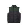 Colorblock Zip-Up Stand Collar Vest Unisex Outerwear Black Dark-Green VN000A8ACM3