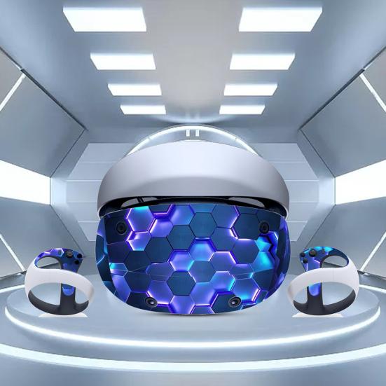 Наклейка для VR-очков Уникальный прозрачный узор Защитная от царапин Легко устанавливается Наклейка для очков VR-гарнитуры для PS VR2