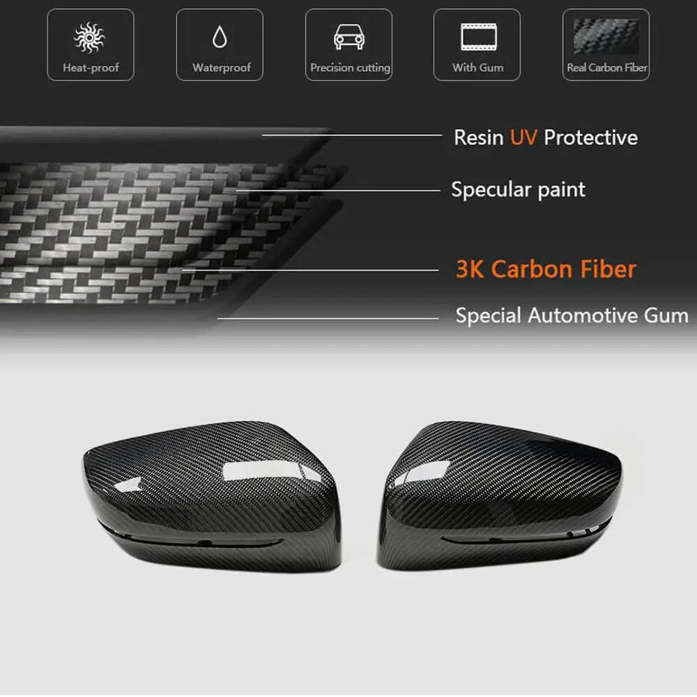 Крышки зеркал M-Look Карбон V1 для BMW 7 серия G11/G12