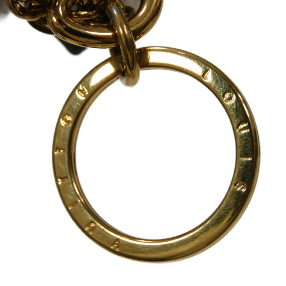 Used LV Circle 12564 Monogram Porte Clés Preppy Flower M00363 7950 Key Ring Bag Charm, Multicolor, Women's from Japan