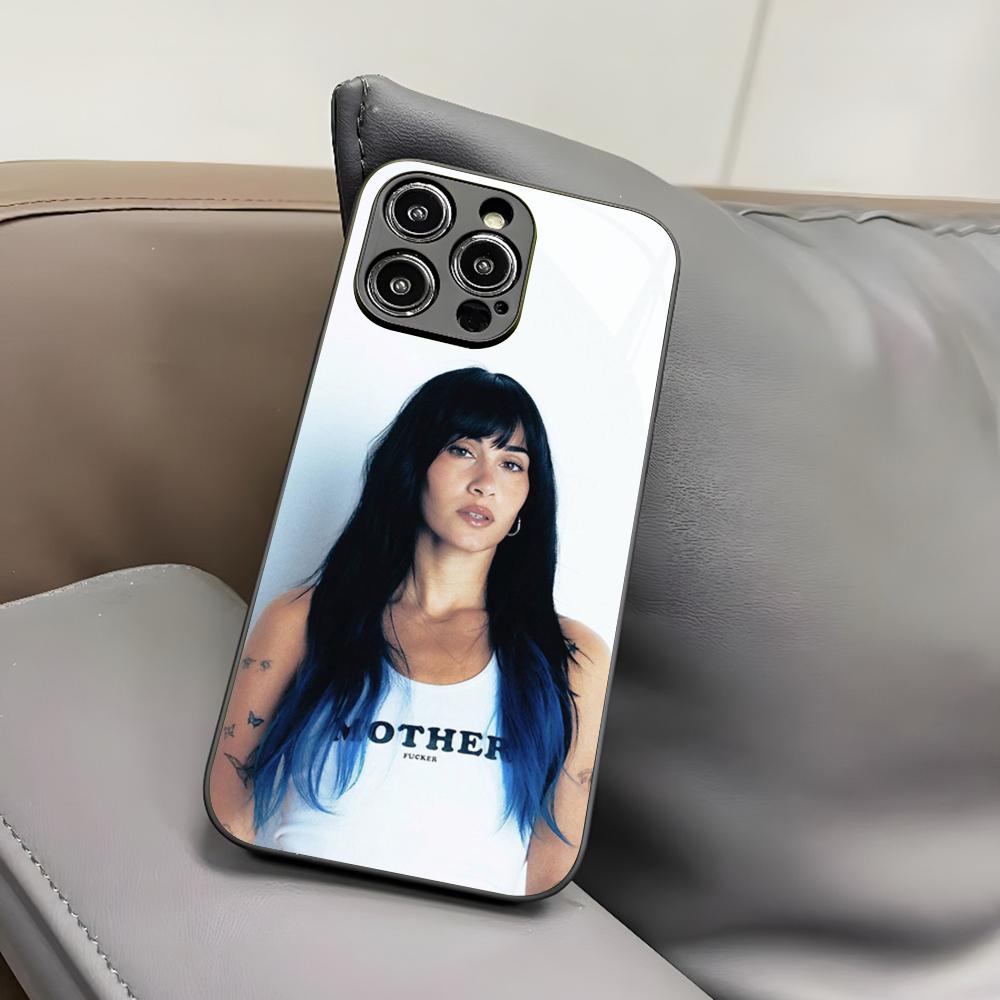 Чехол для телефона Singer A-Aitana Alpha для Iphone 17 Air 16 15 14 12 11 13 Pro Max Mini X Xr Xs Puls Черное Стеклянное Покрытие