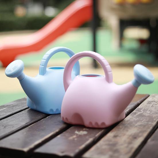 1.5L Watering Can Cartoon Elephant Watering Can Kids Watering Bottle with Removable Shower Head for Bonsai Trees Home Office Desktop Plants