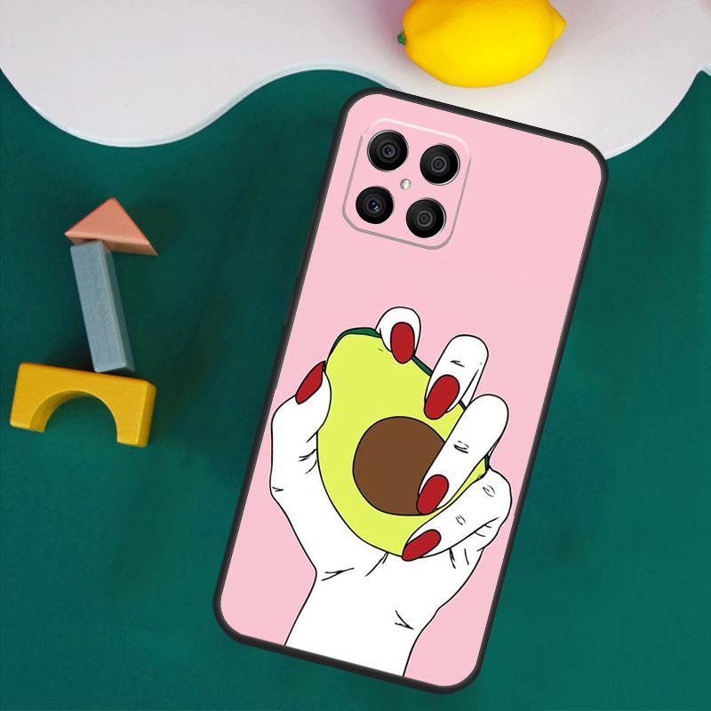 Чехол-коллаж с авокадо для Honor Magic 7 Lite 5 6 Honor 200 Pro 50 70 90 Lite X9a X8a X8 X9 X8b X9c X9b Чехол