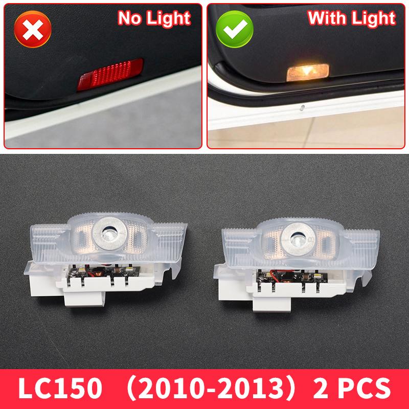 Для Toyota Land Cruiser Prado 150 2010-2023 Улучшенные аксессуары для интерьера LC150 FJ150 Светодиодный светильник нижнего угла двери автомобиля (подсветка салона) FH5 ncrw7