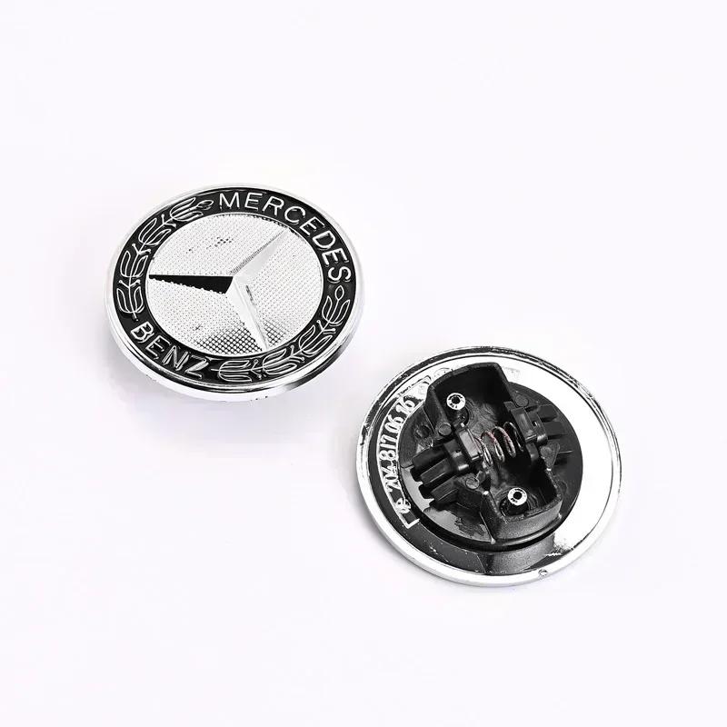 1 piece of 57mm car front hood badge, engine hood, car parts badge modification suitable for Mercedes Benz w204 w211 w205 W212 MA3