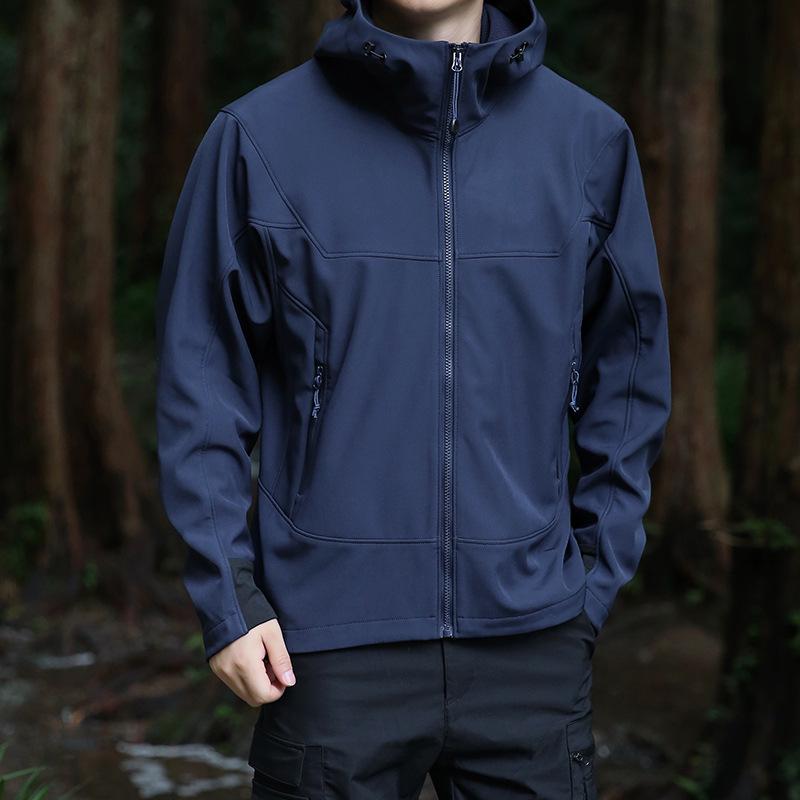 Большая мужская куртка Soft Shell Windproof Outdoor со съемной подкладкой