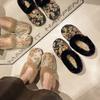Autumn and Winter Old Beijing Embroidered Warm Home Cotton Slippers Women's Bags and Fluffy Shoes with Fleece Soft-soled Shoes