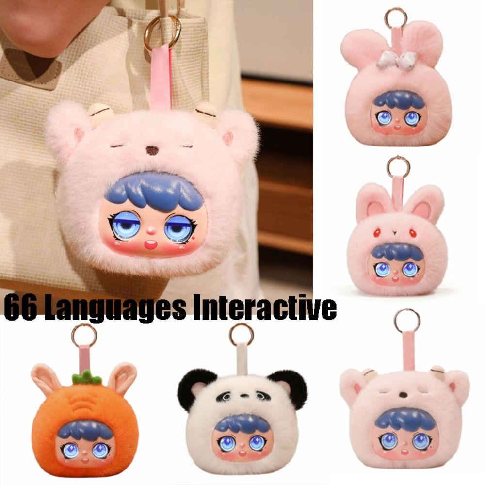 66 Languages Interactive AI Plush Companion Pendant Desk Buddy Plush Toy Student Gift