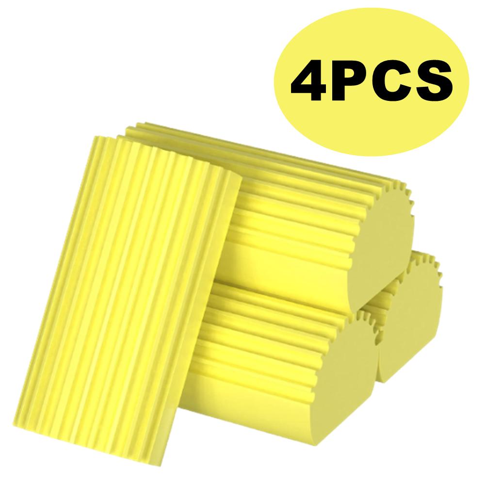 4 шт. Дастер для влажной уборки Желтая губка Порошок Пыль Улавливает Чистый Волшебные чистящие салфетки Влажная чистка Дастер Губка ПВА Чистка
