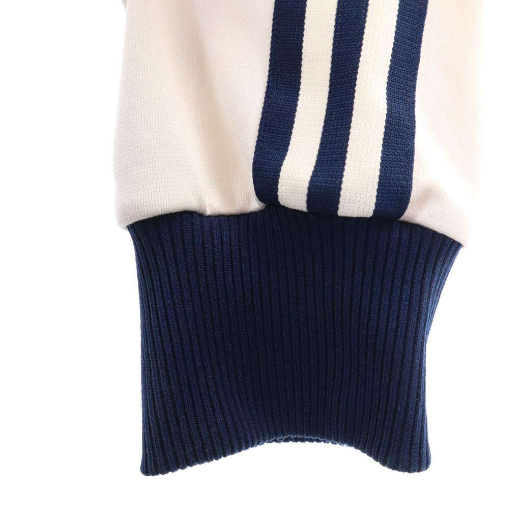 Adidas 70-е годы Западногерманский тег Винтажная спортивная куртка M белая трикотажная куртка Descente Мужская Б/У