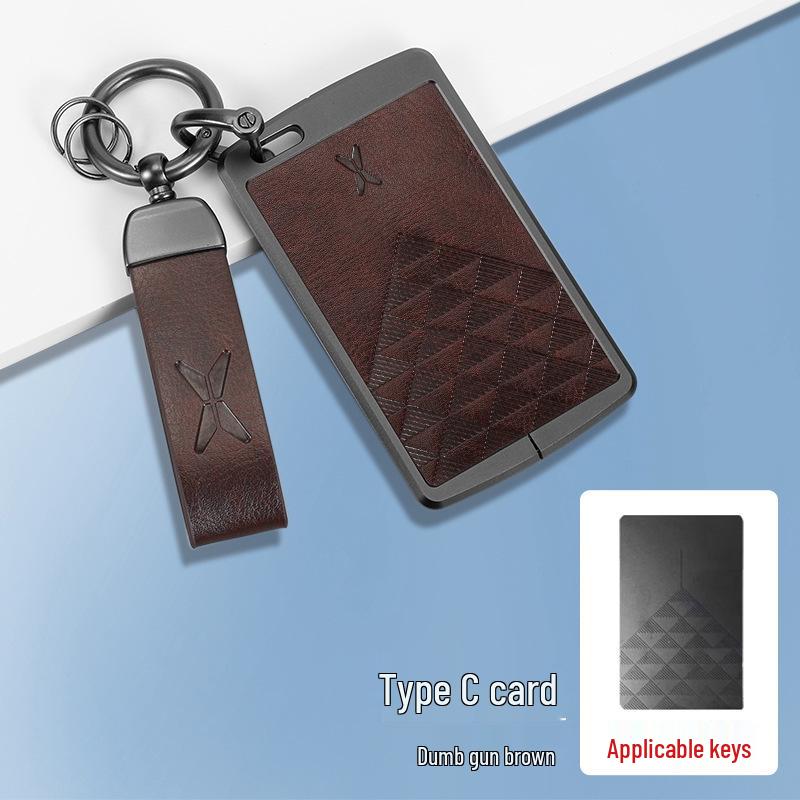 Compatible with XPeng P7i, G6, G9, P5, G3i key case - Premium Protective Shell with Buckle.