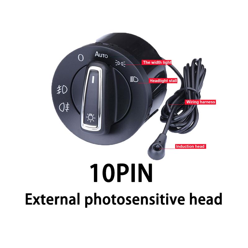 Автоматический переключатель фар 10PIN 13PIN противотуманные фары для Volkswagen Golf MK4 Jetta Passat B5 Bora Polo аксессуары для автомобильного освещения