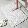 Home Cobblestone Embossed Door Carpet Door Mat Bathroom Simple Wind Absorbent Foot Mat Bathroom Non-Slip Mat Floor Mat
