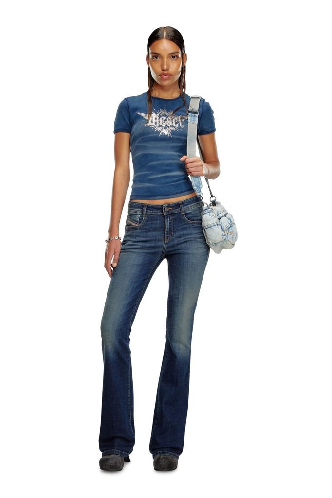 Diesel Women's D-EBBEY L.30 Denim Bootcut Boots, Size 27, Blue, A1100409J20