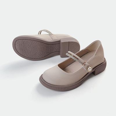 Мэри Джейн туфли-лодочки женские 2025 новые ретро мягкая кожа внутренняя высота увеличение британские маленькие кожаные туфли фея маленький размер 3233