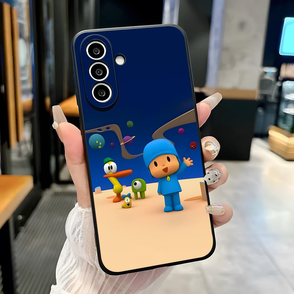 Cartoon P-Pocoyos Cute Phone Case For Samsung S25 Plus S20 S20 Plus S22 Ultra S23 FE S21 Plus S21 Ultra Soft Cover