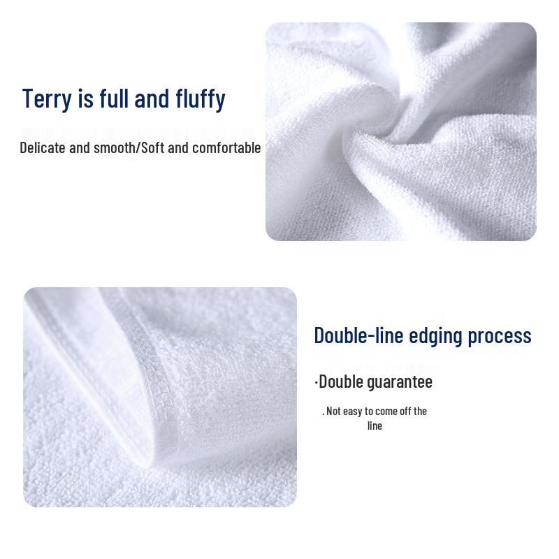 Роскошные белые банные и напольные полотенца из 100% хлопка - Очень большие, толстые и впитывающие для отелей и спа