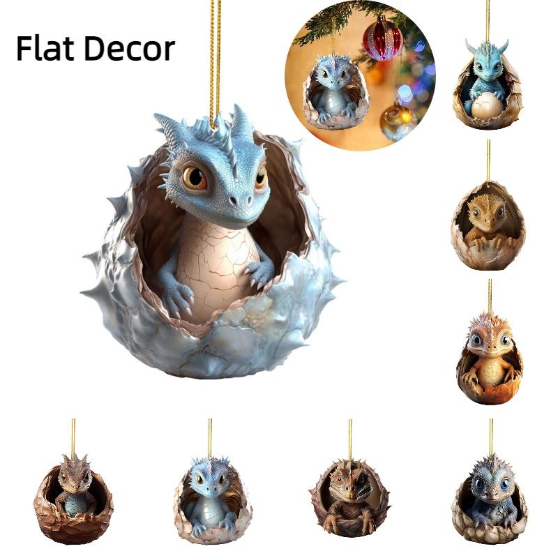 New Christmas Dragon Egg Car Ornament Cartoon Style Acrylic/glass Material Interior Decoration