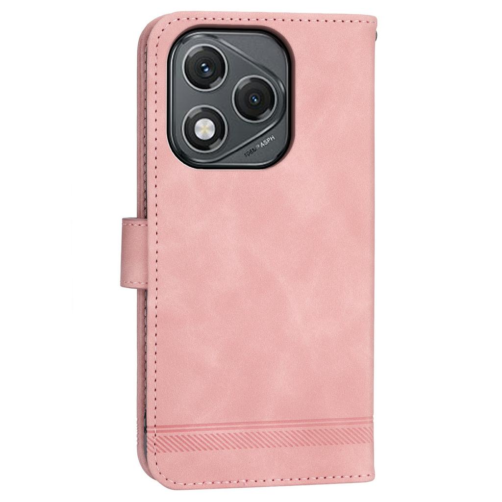 DIERFENG DF-03 For Honor 400 Lite 5G Case Lines Imprint Wallet Leather Phone Cover