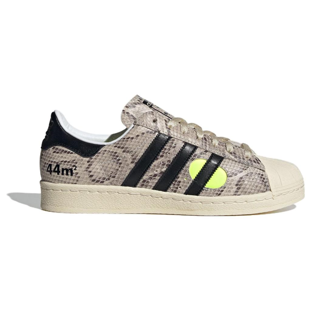 Кроссовки унисекс Face Studios x adidas Superstar 82 Bliss кремовые, основные черные, кремово-белые IG4124
