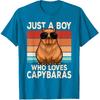 Just A Boy Who Loves Capybaras Funny Capybara Boys T-Shirt