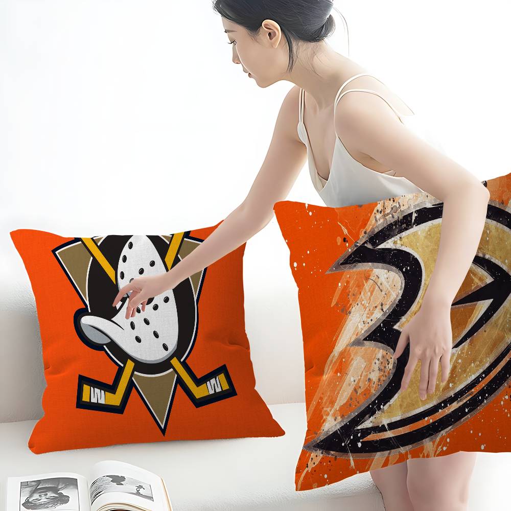 A-Anaheim D-Ducks Pillow Gift Home Office Decoration Bedroom Sofa Car Cushion Cover Case 45X45